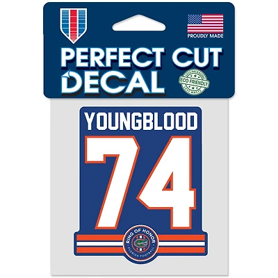 WinCraft Jack Youngblood Florida Gators 4" x 4" Ring of Honor Perfect Cut Decal
