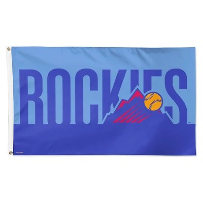 WinCraft Colorado Rockies 2025 City Connect 3' x 5' Single-Sided Deluxe Flag