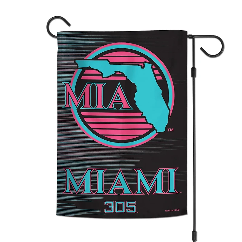 WinCraft Miami Marlins 12" x 18" Double-Sided Garden Flag
