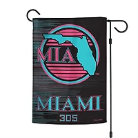 WinCraft Miami Marlins 12" x 18" Double-Sided Garden Flag