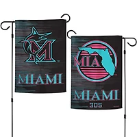 WinCraft Miami Marlins 12" x 18" Double-Sided Garden Flag
