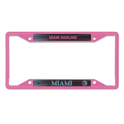 WinCraft Miami Marlins Laser Cut Metal License Plate Frame