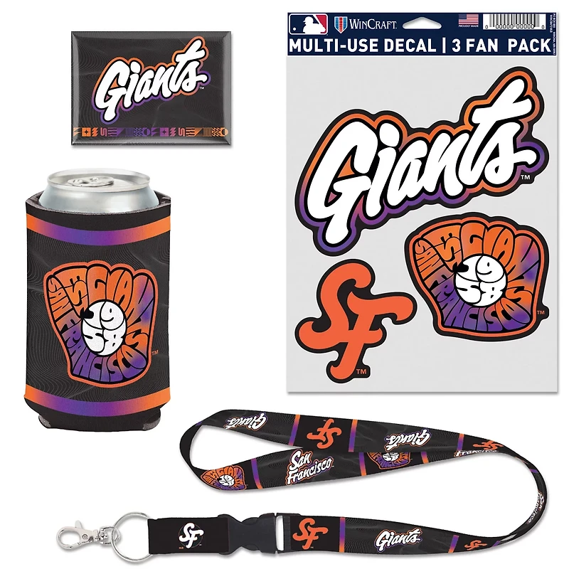 WinCraft San Francisco Giants 2025 City Connect Four-Piece Fan Pack