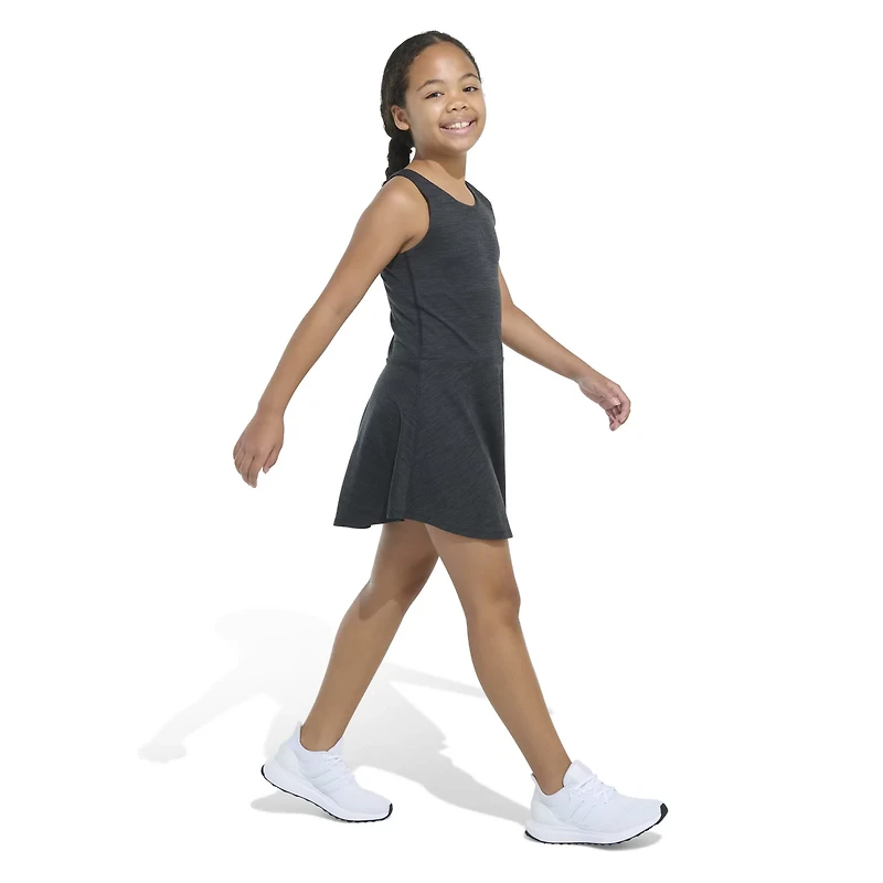 adidas Girls' Melange Flounce Dress