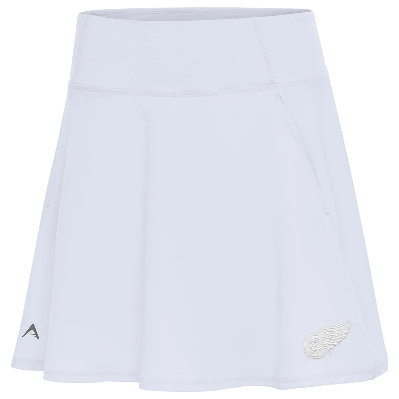 Antigua Powder Detroit Red Wings White Logo Chip Skort