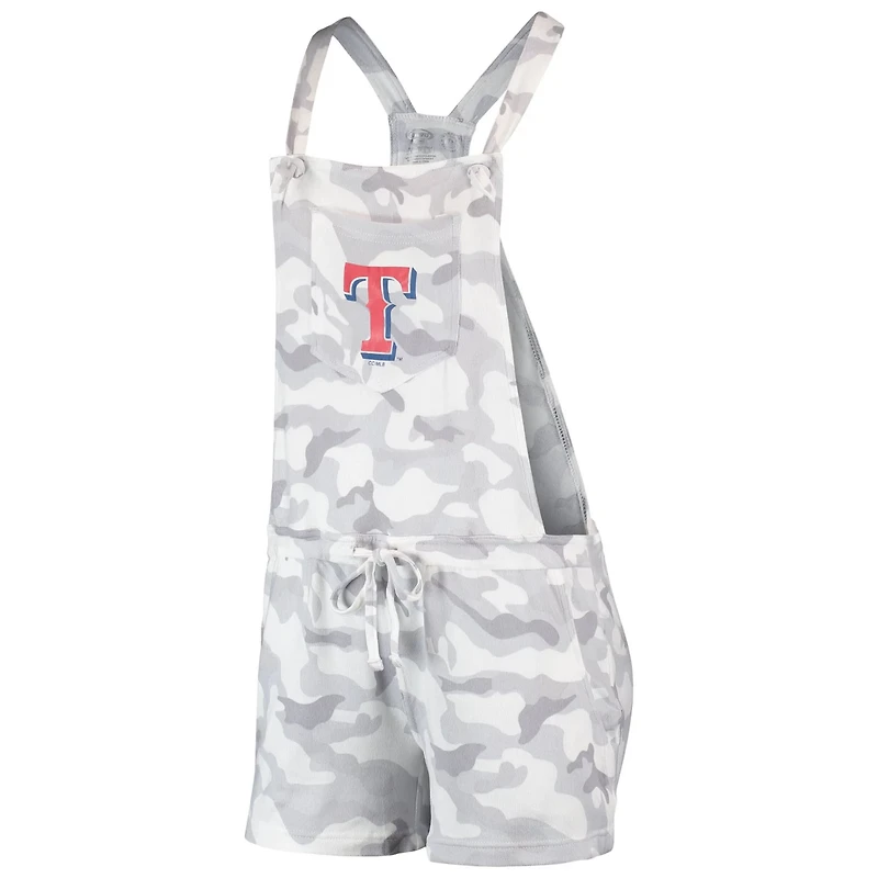 Concepts Sport Texas Rangers Camo Overall Romper