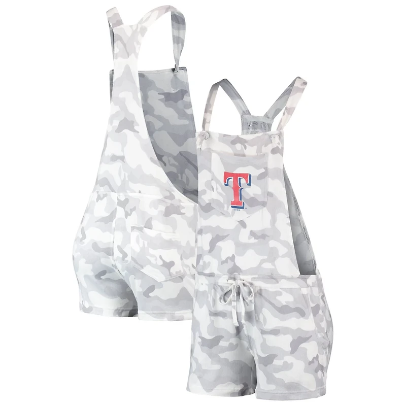 Concepts Sport Texas Rangers Camo Overall Romper