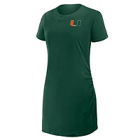 Fanatics Miami Hurricanes Relaxed Fit Drape T-Shirt Dress