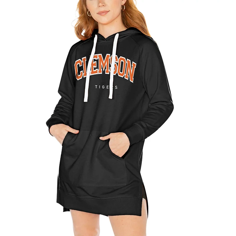 Gameday Couture Clemson Tigers Take a Knee Raglan Hooded Sweatshirt Dress