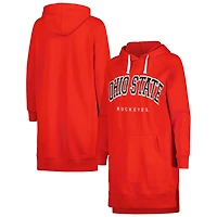 Gameday Couture Ohio State Buckeyes Take a Knee Raglan Hooded Sweatshirt Dress