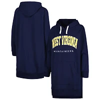 Gameday Couture West Virginia Mountaineers Take a Knee Raglan Hooded Sweatshirt Dress