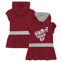 Girls Alabama Tide Team Love French Terry Hoodie Dress