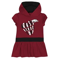 Girls Arkansas Razorbacks Team Love French Terry Hoodie Dress