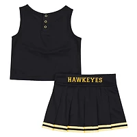 Girls Colosseum Iowa Hawkeyes Time For Recess Cheer Top  Skirt Set