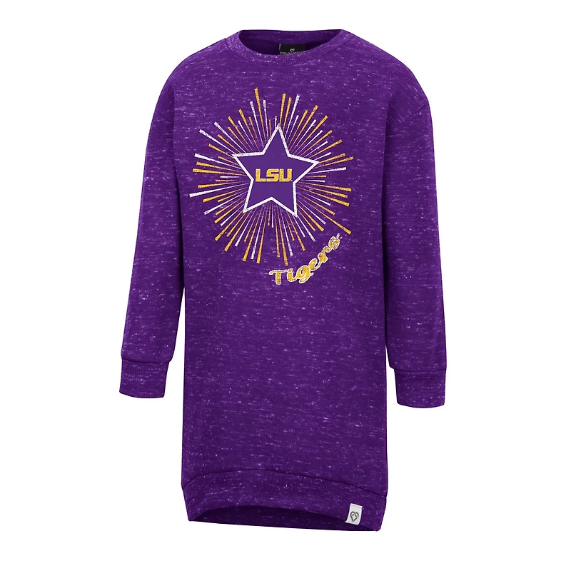 Girls Colosseum LSU Tigers Cindy Lou Sweatshirt Dress