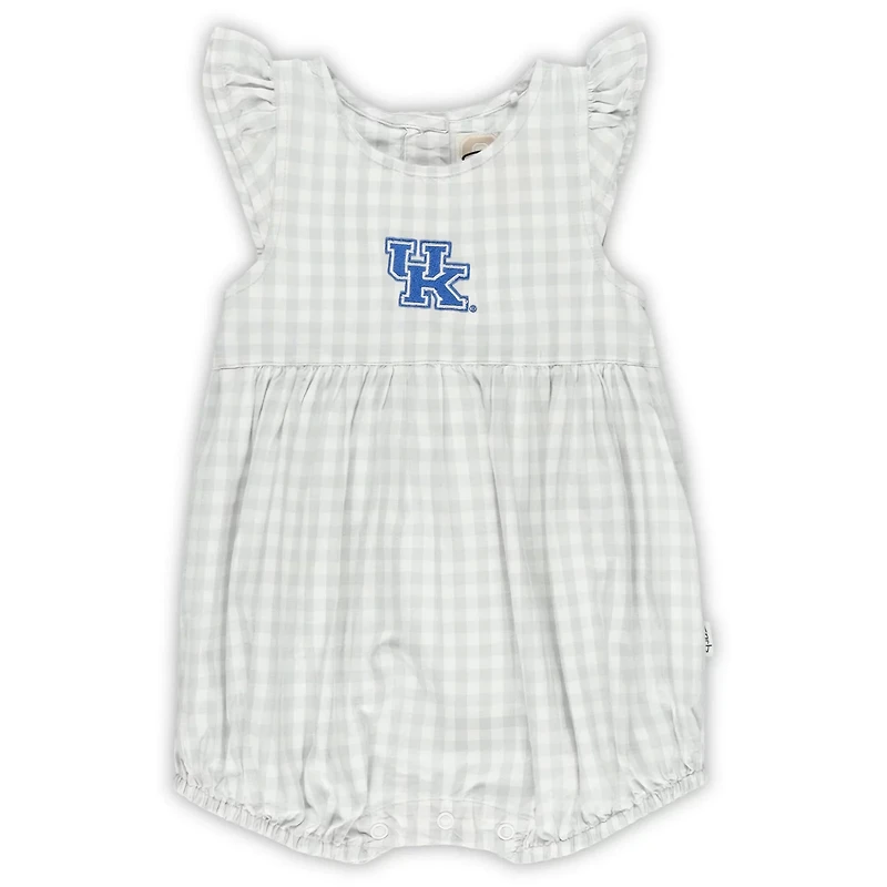 Girl's Garb Kentucky Wildcats Cara Gingham Ruffled Bodysuit