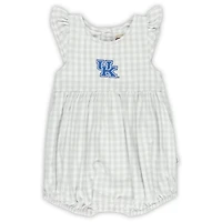 Girl's Garb Kentucky Wildcats Cara Gingham Ruffled Bodysuit