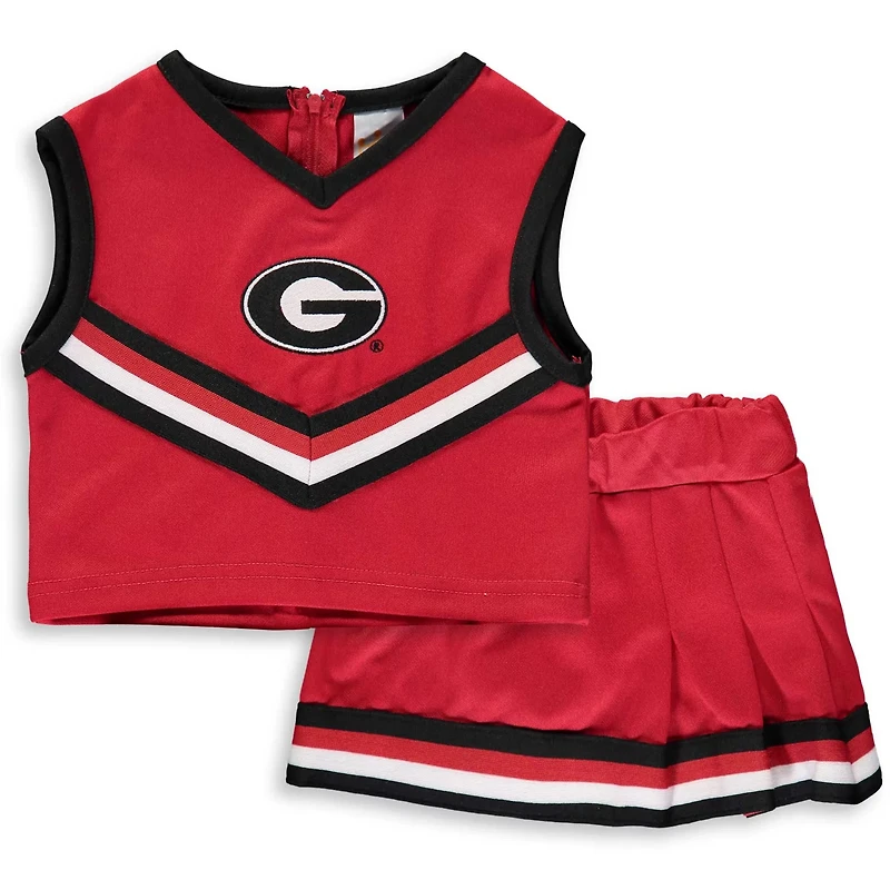 Girls Georgia Bulldogs Two-Piece Cheer Set