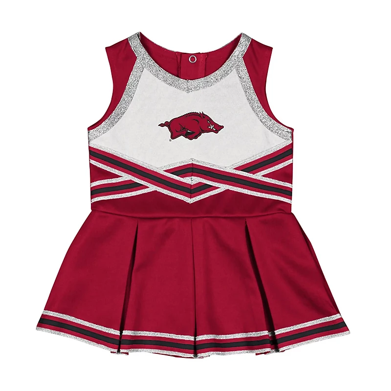 Girls Infant Colosseum Arkansas Razorbacks Lollipop Park Cheer Dress
