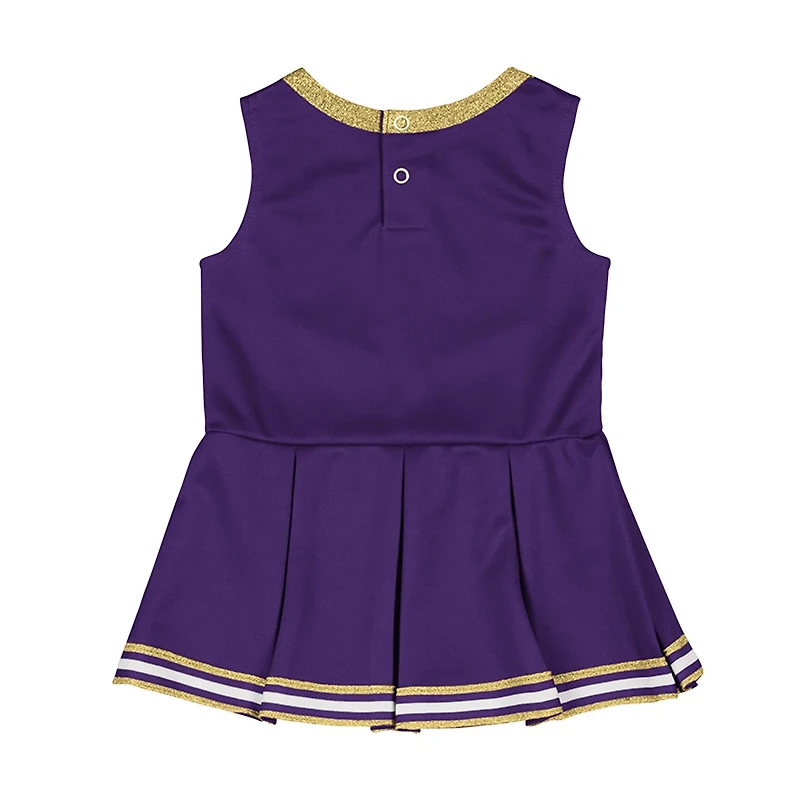 Girls Infant Colosseum LSU Tigers Lollipop Park Cheer Dress