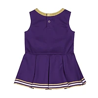 Girls Infant Colosseum LSU Tigers Lollipop Park Cheer Dress