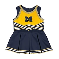 Girls Infant Colosseum Michigan Wolverines Lollipop Park Cheer Dress