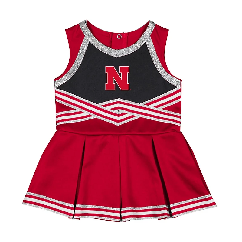 Girls Infant Colosseum Nebraska Huskers Lollipop Park Cheer Dress