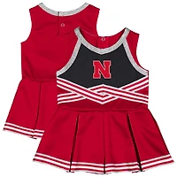 Girls Infant Colosseum Nebraska Huskers Lollipop Park Cheer Dress
