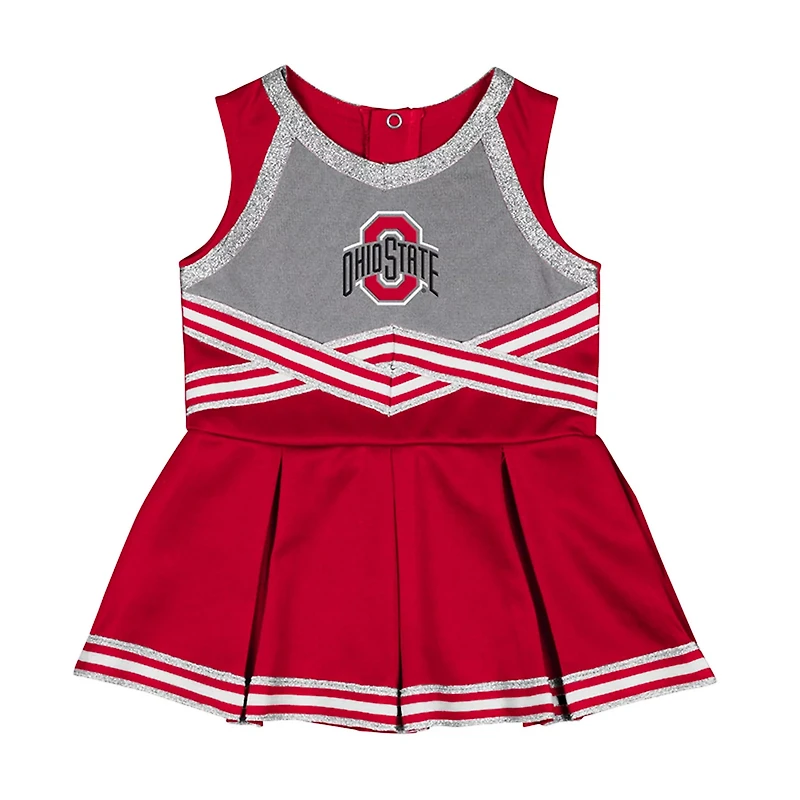 Girls Infant Colosseum Ohio State Buckeyes Lollipop Park Cheer Dress