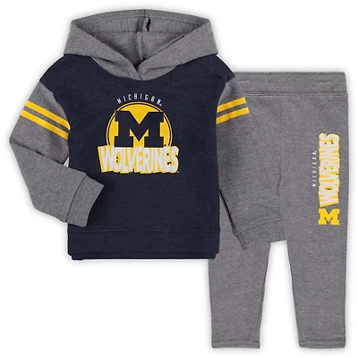 Girls Michigan Wolverines Clubhouse Pullover Hoodie and Legging Set