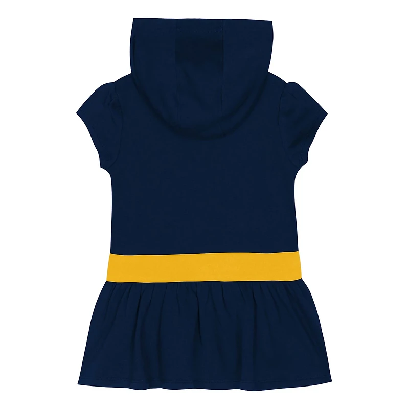 Girls Michigan Wolverines Team Love French Terry Hoodie Dress
