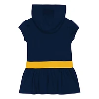 Girls Michigan Wolverines Team Love French Terry Hoodie Dress