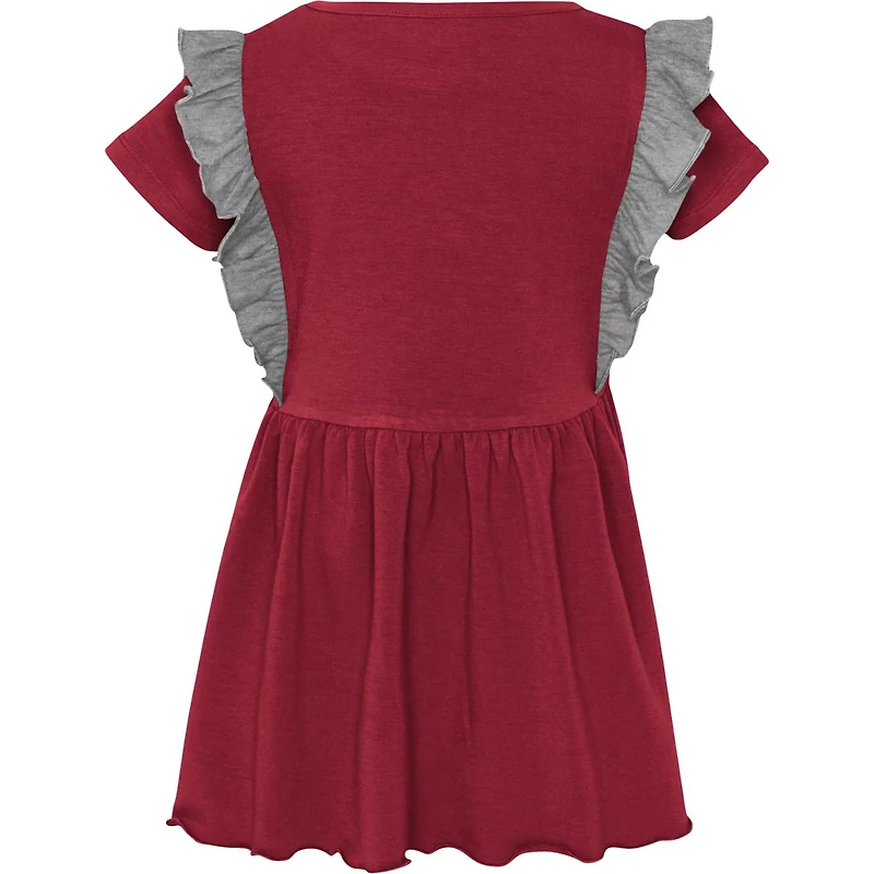Girls Oklahoma Sooners Too Cute Tri-Blend Dress