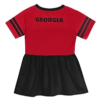 Girls Preschool Outerstuff Black Georgia Bulldogs Stadium Lights Fashion Jersey Dress