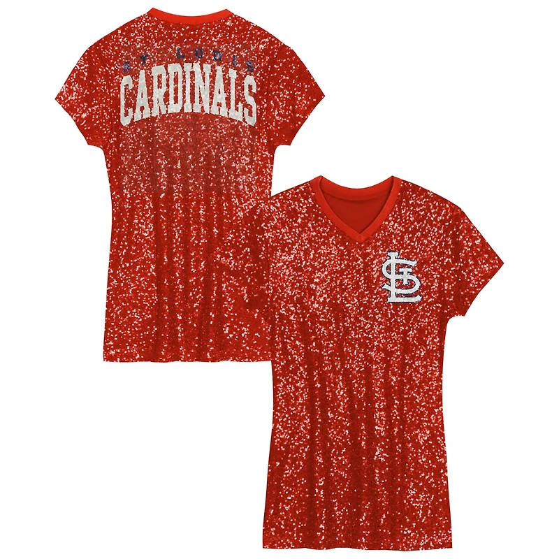 Girls Preschool St Louis Cardinals Sequin V-Neck Dress