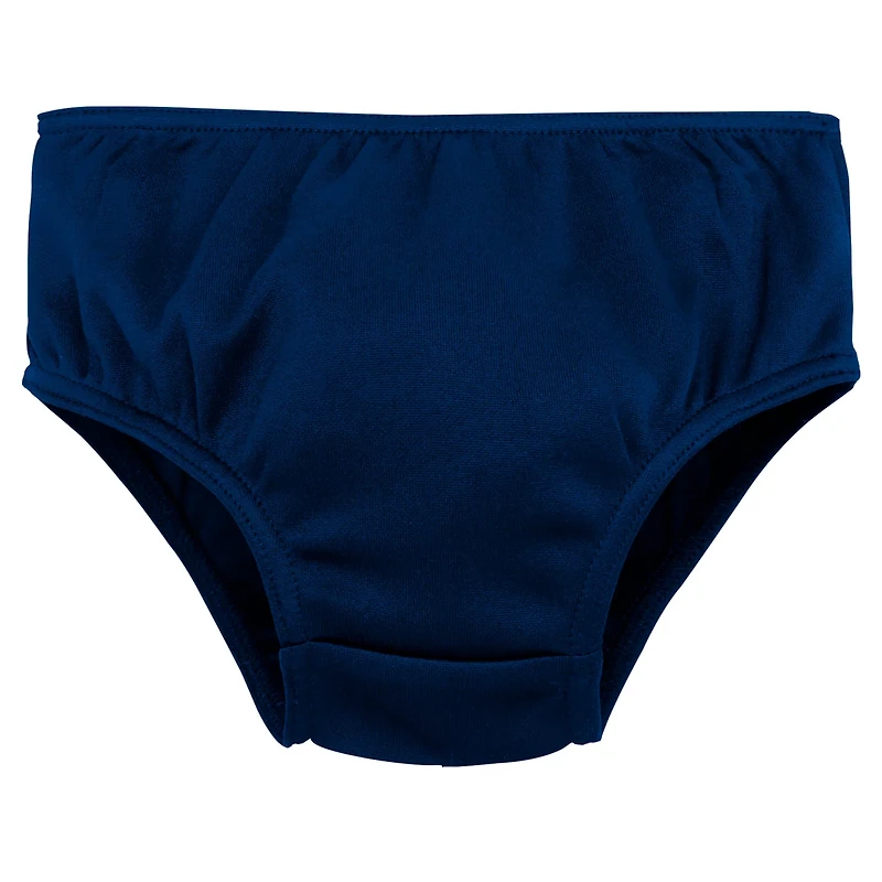 Girls Preschool West Virginia Mountaineers Two-Piece Cheer Captain Jumper Dress  Bloomers Set