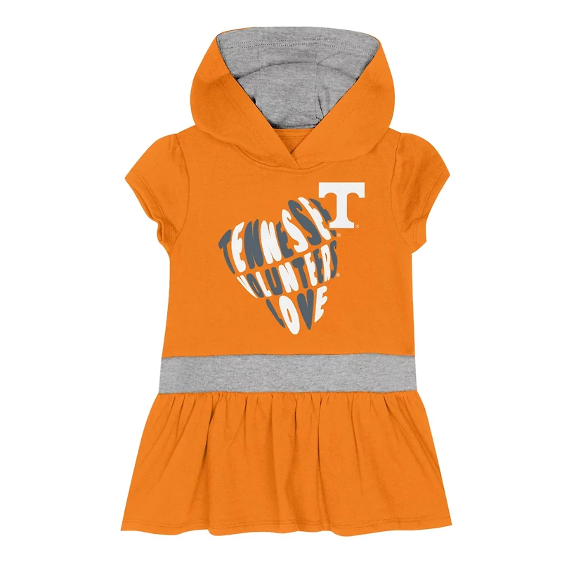 Girls Tennessee Volunteers Team Love French Terry Hoodie Dress