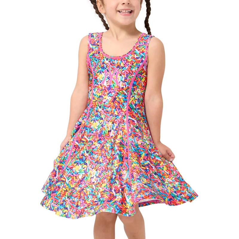 Girls Terez New York Yankees Hi-Shine Skater Dress