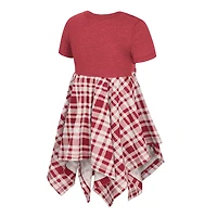 Girls Toddler Colosseum Alabama Tide Marceline Plaid Dress