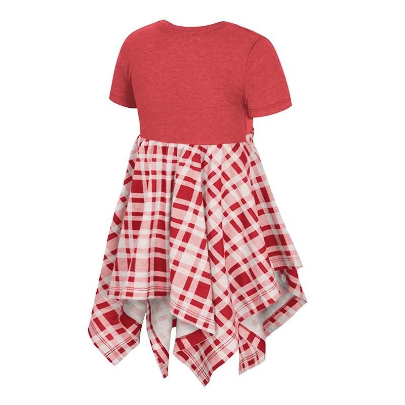 Girls Toddler Colosseum Ohio State Buckeyes Marceline Plaid Dress
