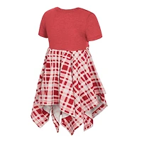 Girls Toddler Colosseum Ohio State Buckeyes Marceline Plaid Dress