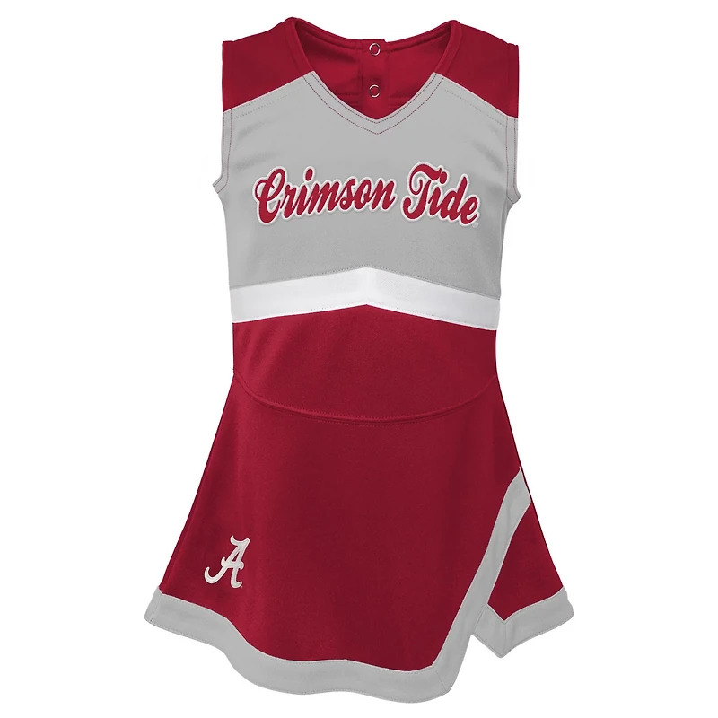Girls Youth Alabama Tide Cheer Captain Jumper Dress