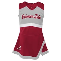 Girls Youth Alabama Tide Cheer Captain Jumper Dress