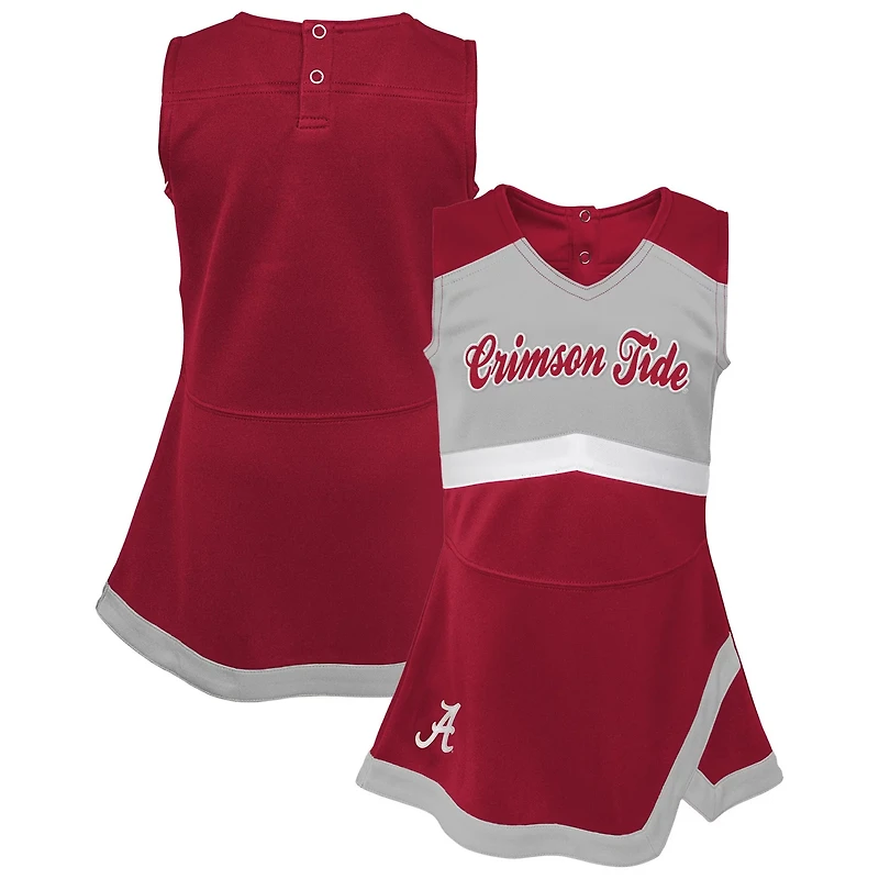 Girls Youth Alabama Tide Cheer Captain Jumper Dress