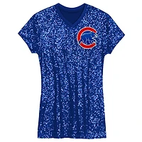 Girls Youth Chicago Cubs Sequin V-Neck Dress