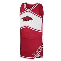 Girls Youth Colosseum Arkansas Razorbacks Cheerleader Top  Skirt Set