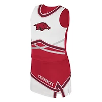 Girls Youth Colosseum Arkansas Razorbacks Lollipop Park Cheer Two-Piece Set