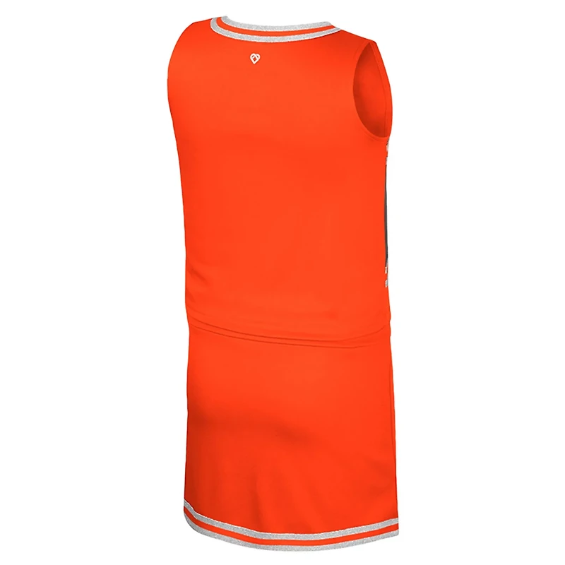 Girls Youth Colosseum Clemson Tigers Cheerleader Top Skirt Set