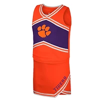 Girls Youth Colosseum Clemson Tigers Cheerleader Top  Skirt Set