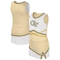 Girls Youth Colosseum Georgia Tech Yellow Jackets Lollipop Park Cheer Two-Piece Set